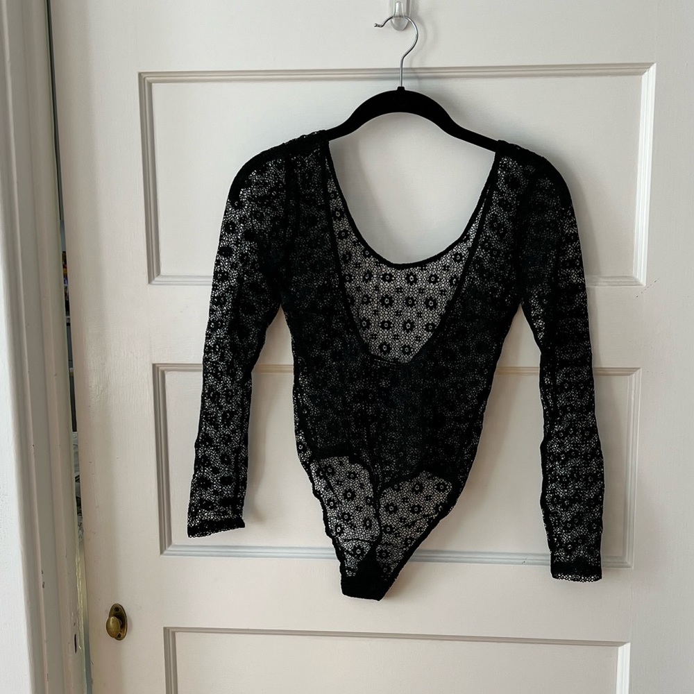 Victoria’s Secret Sheer Lace Thong Bodysuit (NWT)
